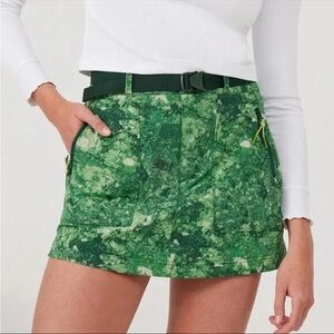 NWT Outdoor Voices Green Smoke Marble Rectrek Skirt Sz Small Mini Skirt Women’s